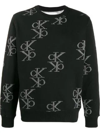 Calvin Klein men's sweater in black and white