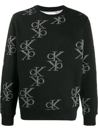 Calvin Klein Men's Sweatshirt in Black and White