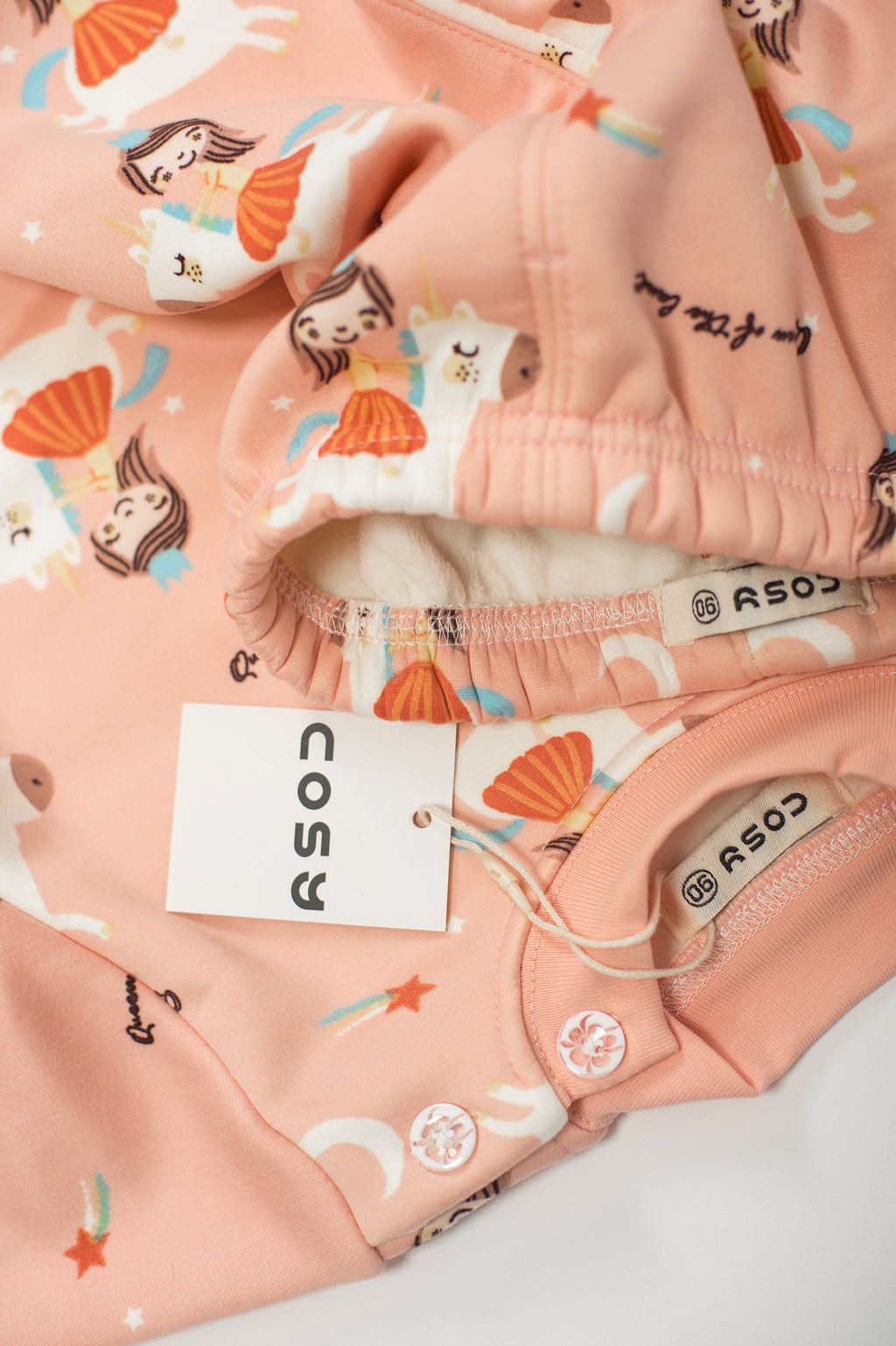 Be Cosy Girl's Princess and Unicorn PJ Set