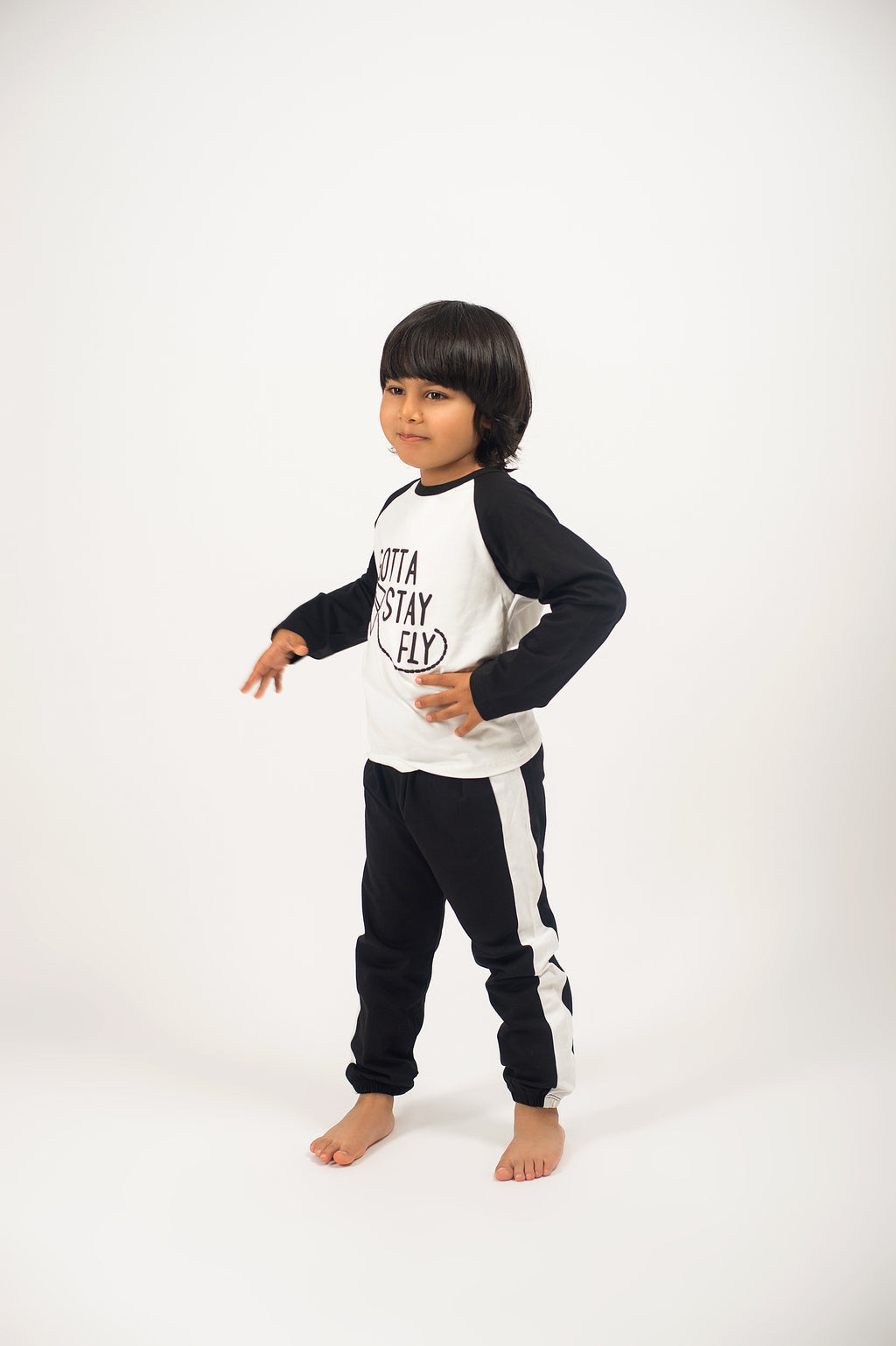 Be Cosy Kids PJ Set with 'Gotta Stay Fly Print'