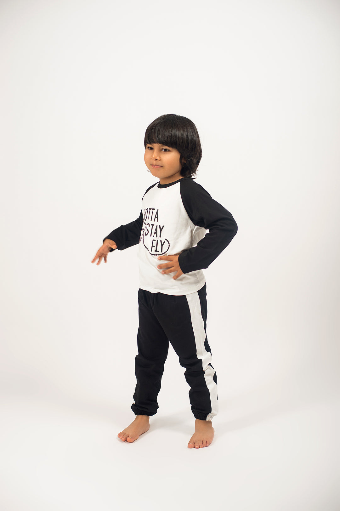Be Cosy Kids PJ Set with 'Gotta Stay Fly Print'