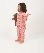 Be Cosy Girl's Unicorn Print PJ Set