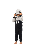Be Cosy Kids Black and Grey PJ Set with Hoodie