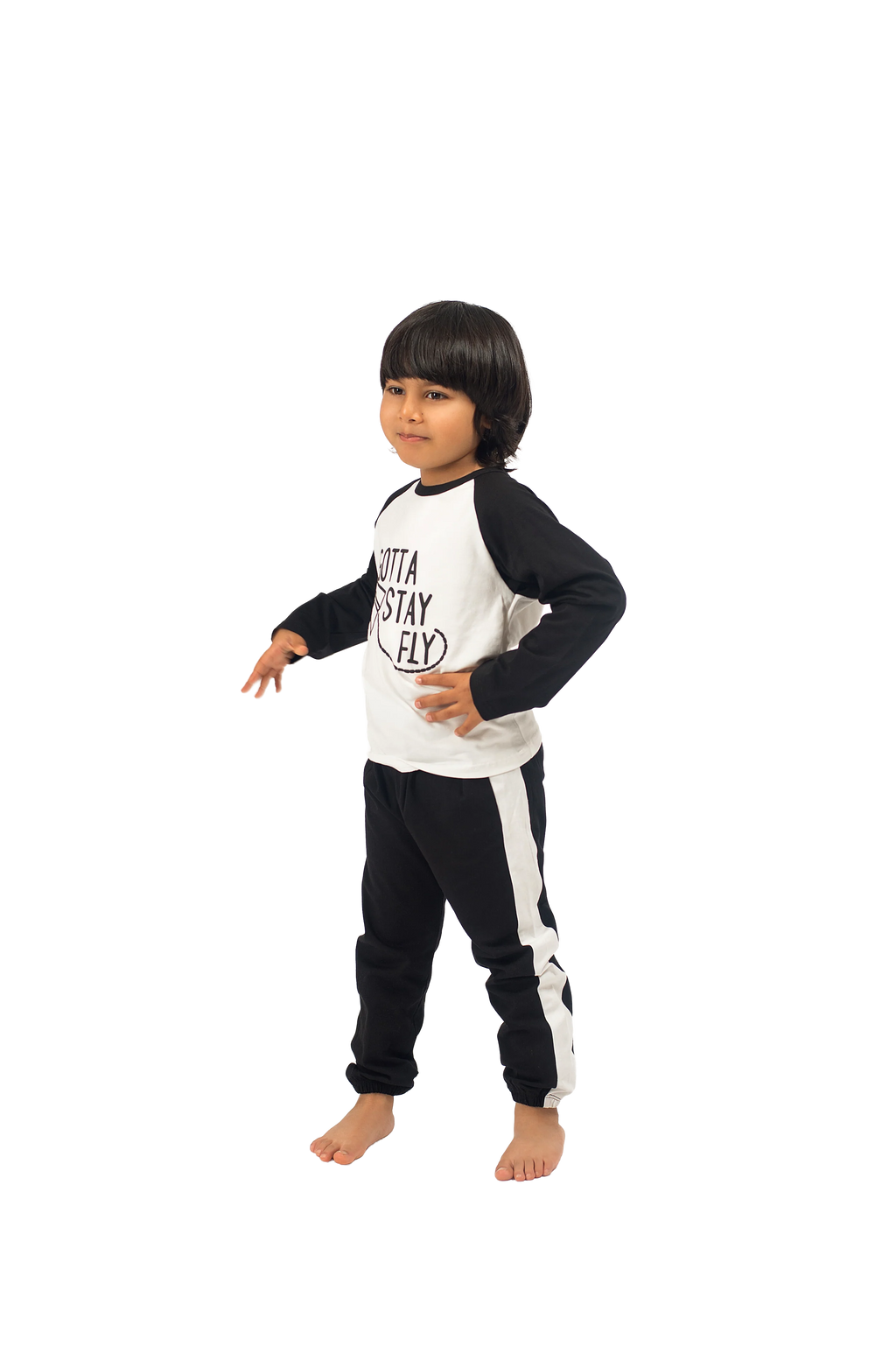 Be Cosy Kids PJ Set with 'Gotta Stay Fly Print'