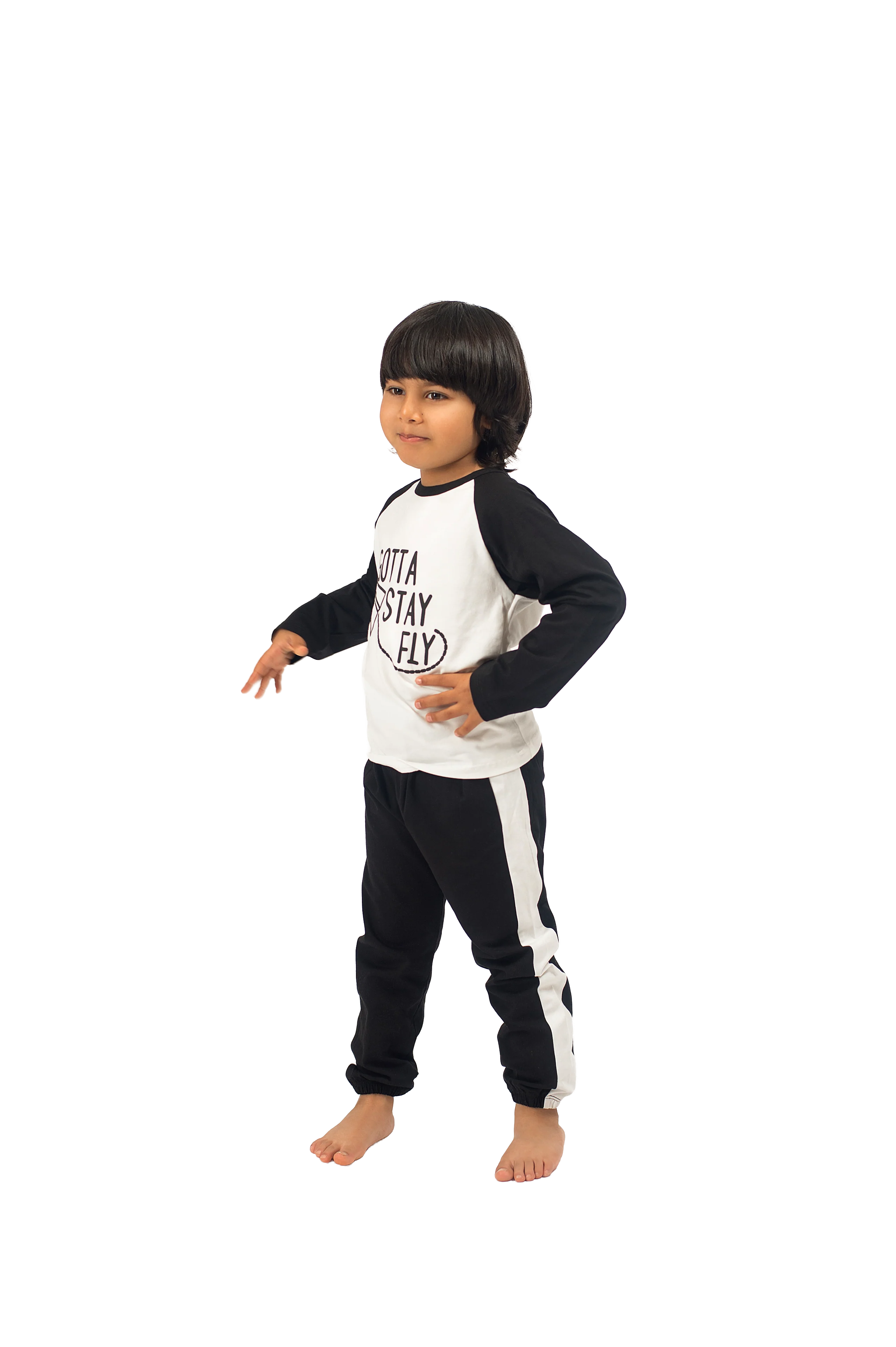 Be Cosy Kids PJ Set with 'Gotta Stay Fly Print'