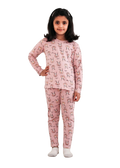 Be Cosy Girl's PJ Set with Rabbit Print