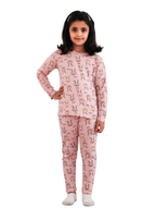 Be Cosy Girl's PJ Set with Rabbit Print