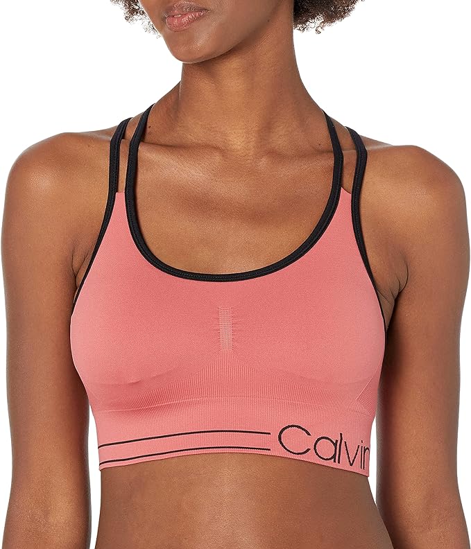 Calvin Klein Women's Sports Bra in Pink