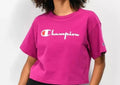 Champions Women's Crop Top in Fuchsia