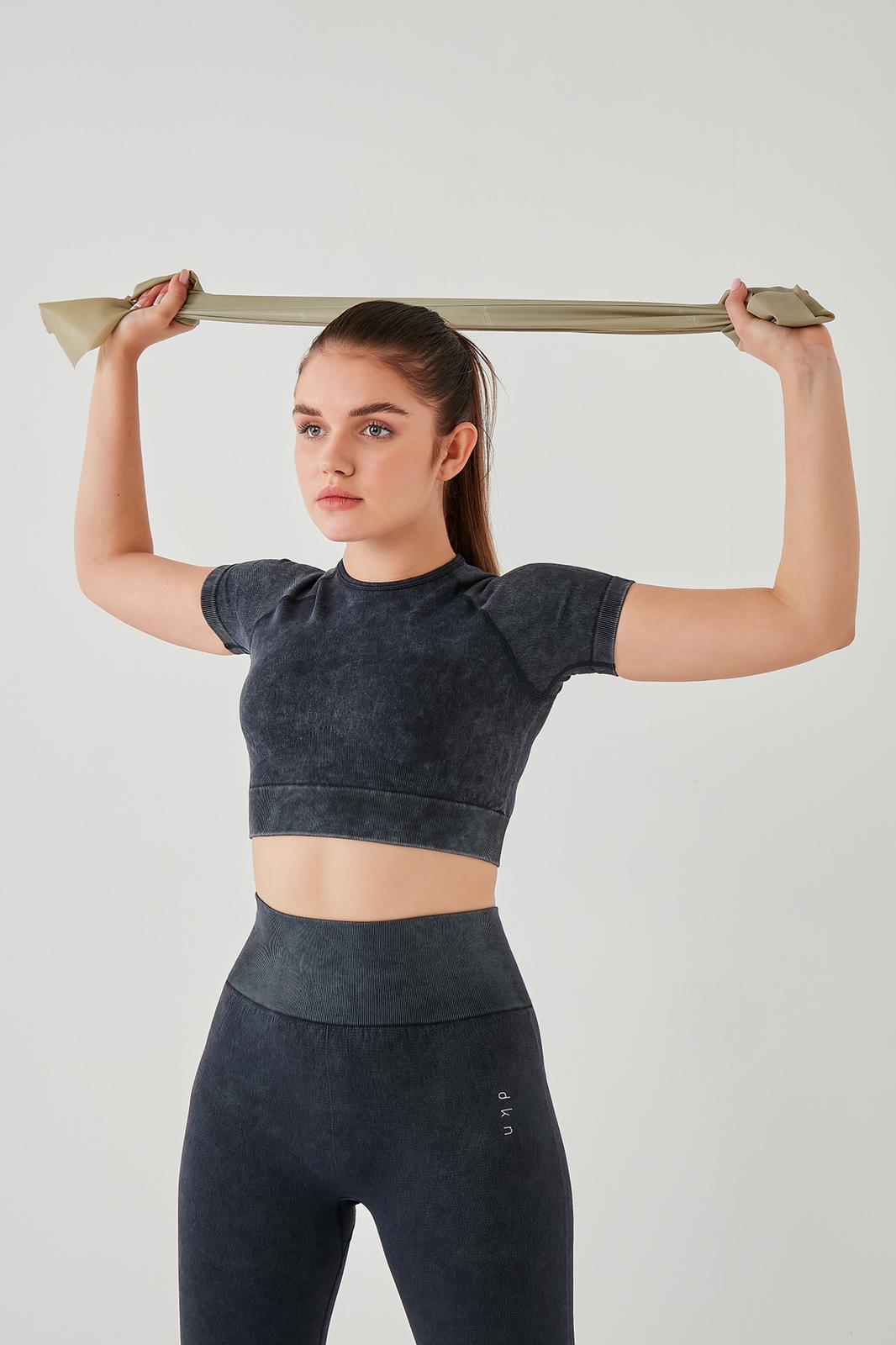 DKN Crop Top in Dusty Grey