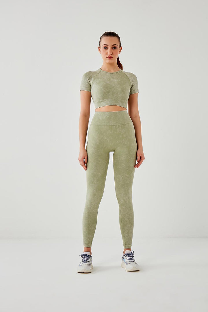 DKN High Rise Leggings in Mint Green