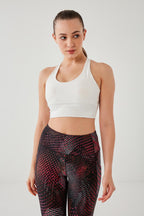 DKN Signature Sports Bra in White