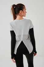 DKN Adjust the back T-Shirt in Light Grey