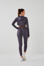 DKN Cropped 3 Piece Set in Dark Grey