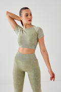 DKN Crop Top in Mint Green