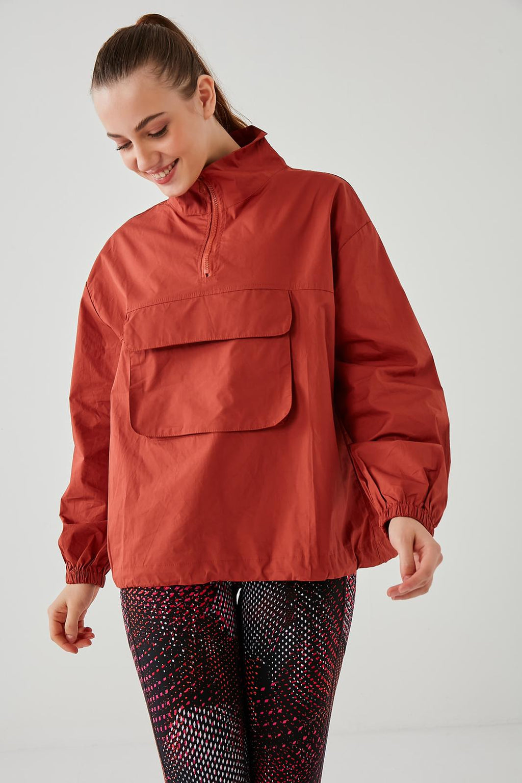 DKN Oversized Jacket in Hot Orange