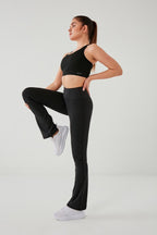 DKN Summer Essential Flared Leggings in Black
