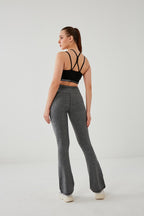 DKN Summer Essential Flared Leggings in Grey