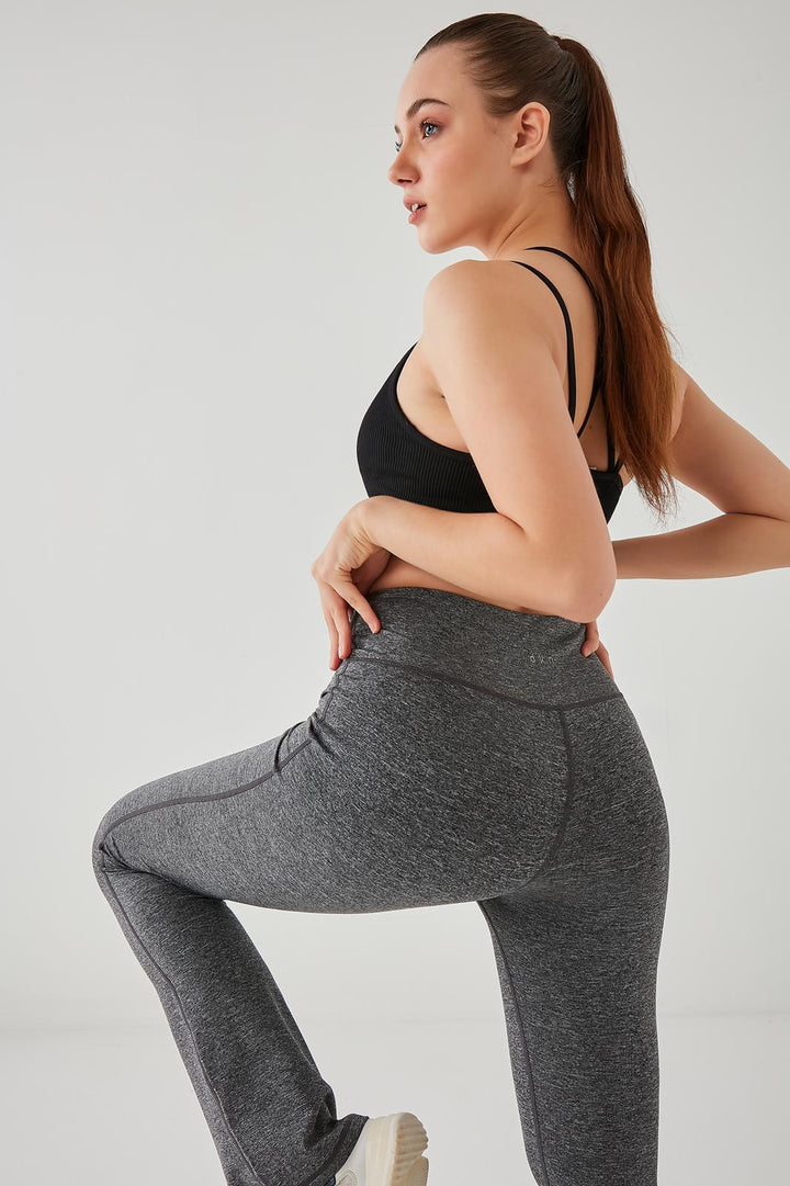 DKN Signature Flared Leggings in Grey