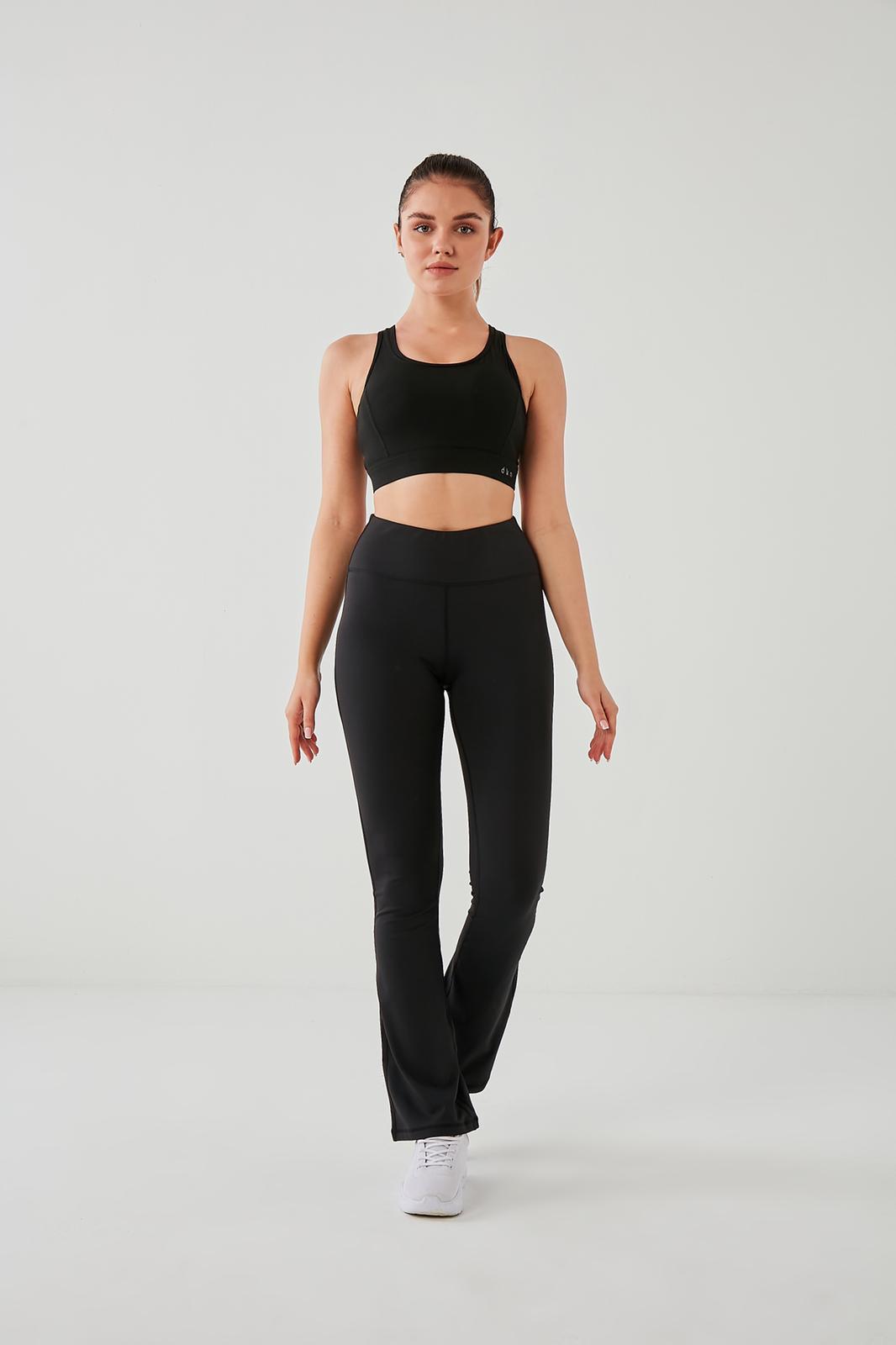 DKN Signature Flared Leggings in Black