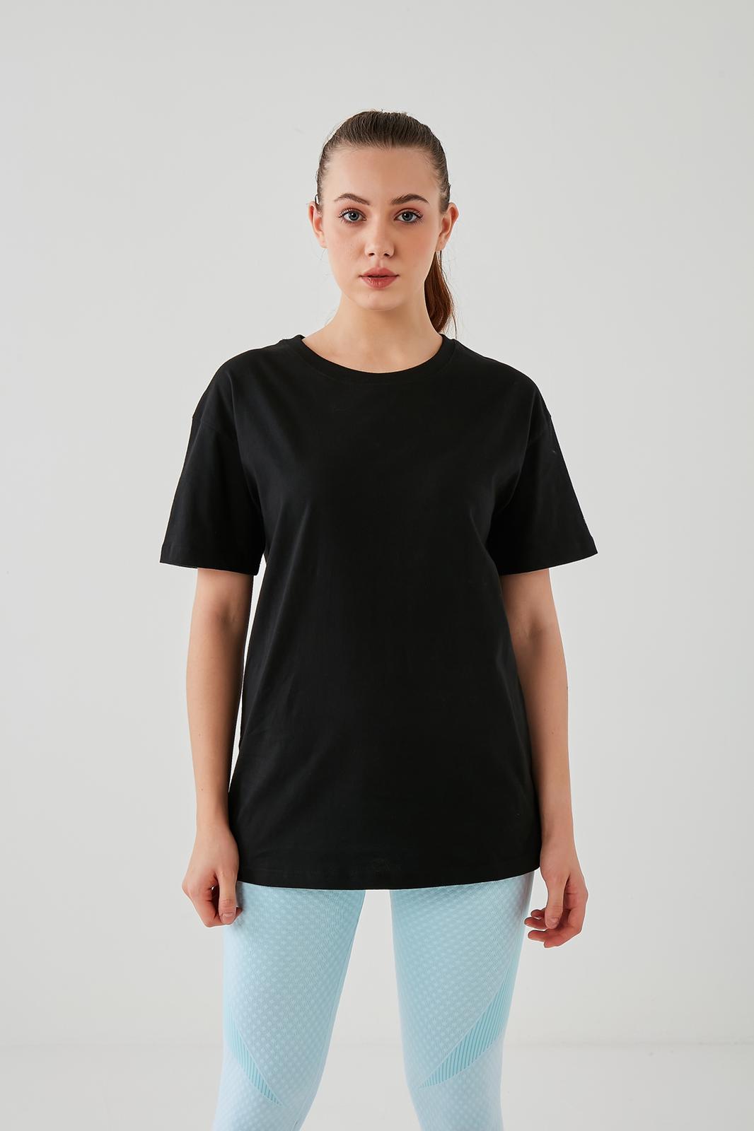 DKN Signature Over Sized T-Shirt in Black