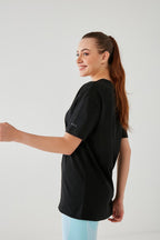 DKN Signature Over Sized T-Shirt in Black