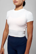 DKN White Cloud 9 Crop Top
