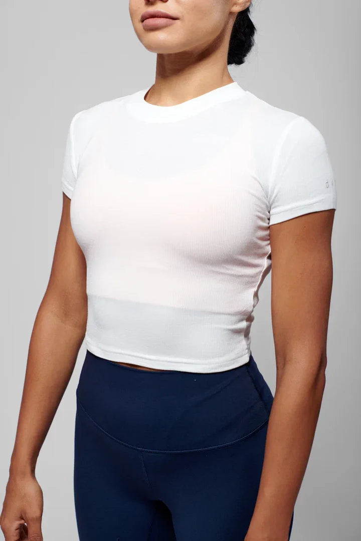 DKN White Cloud 9 Crop Top