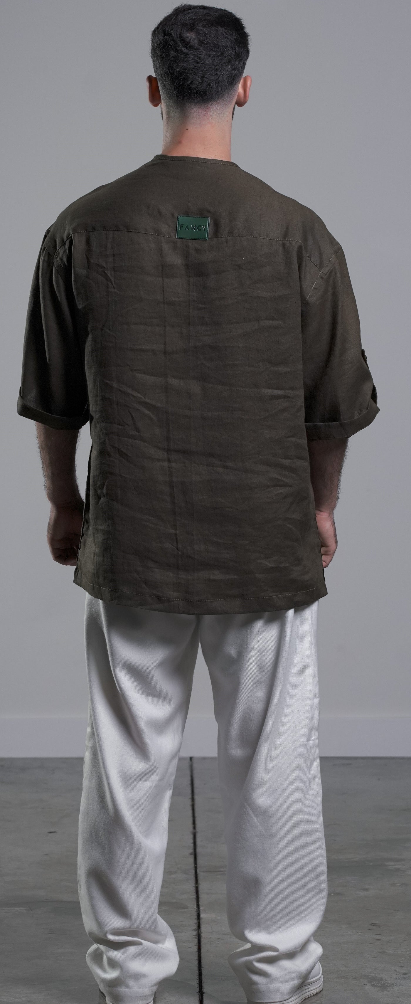 Olive Linen Shirt