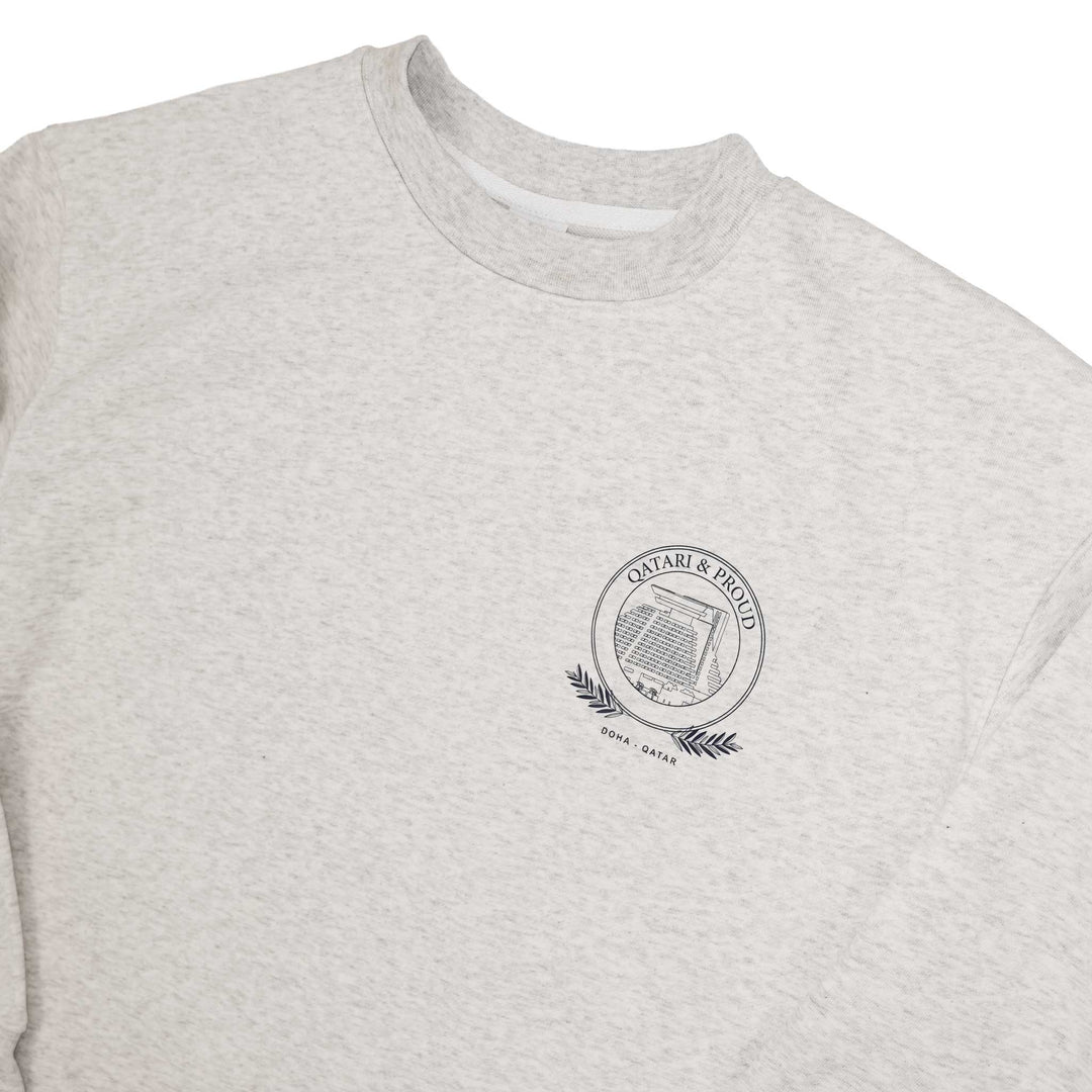Qatari & Proud Grey Sweatshirt