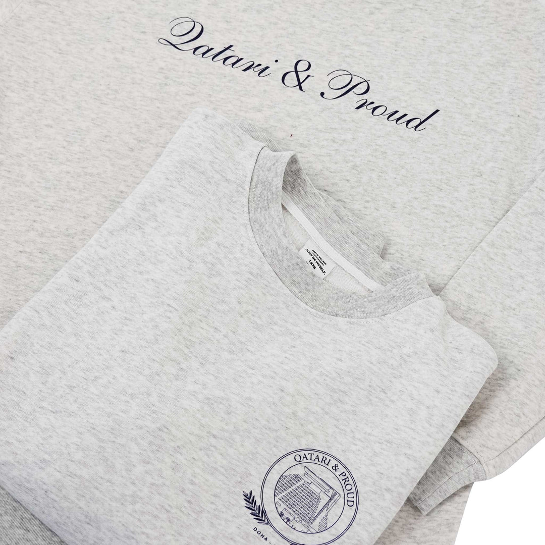Qatari & Proud Grey Sweatshirt