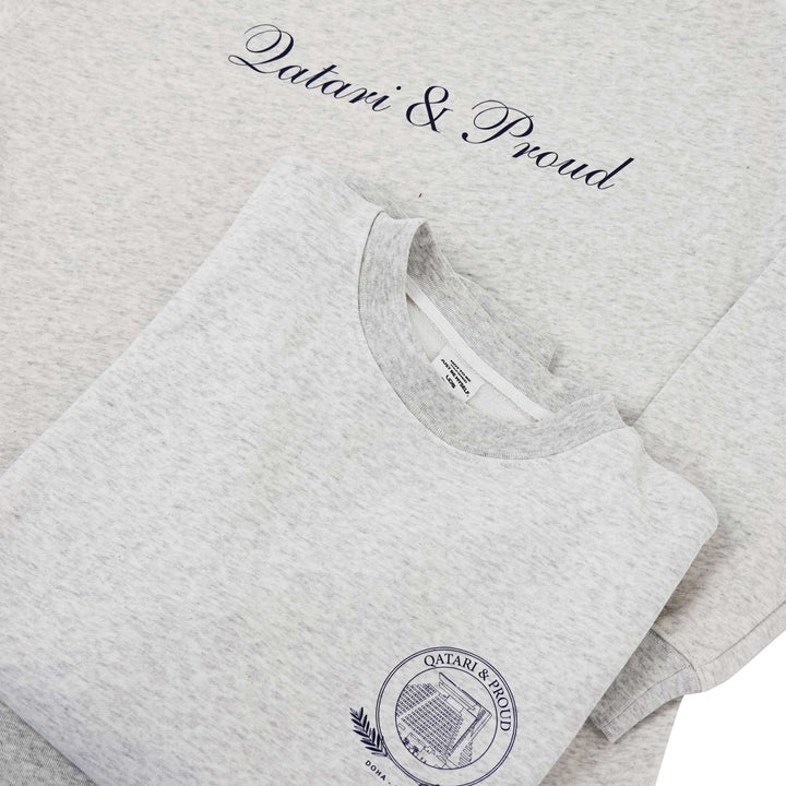 Qatari & Proud Grey Sweatshirt