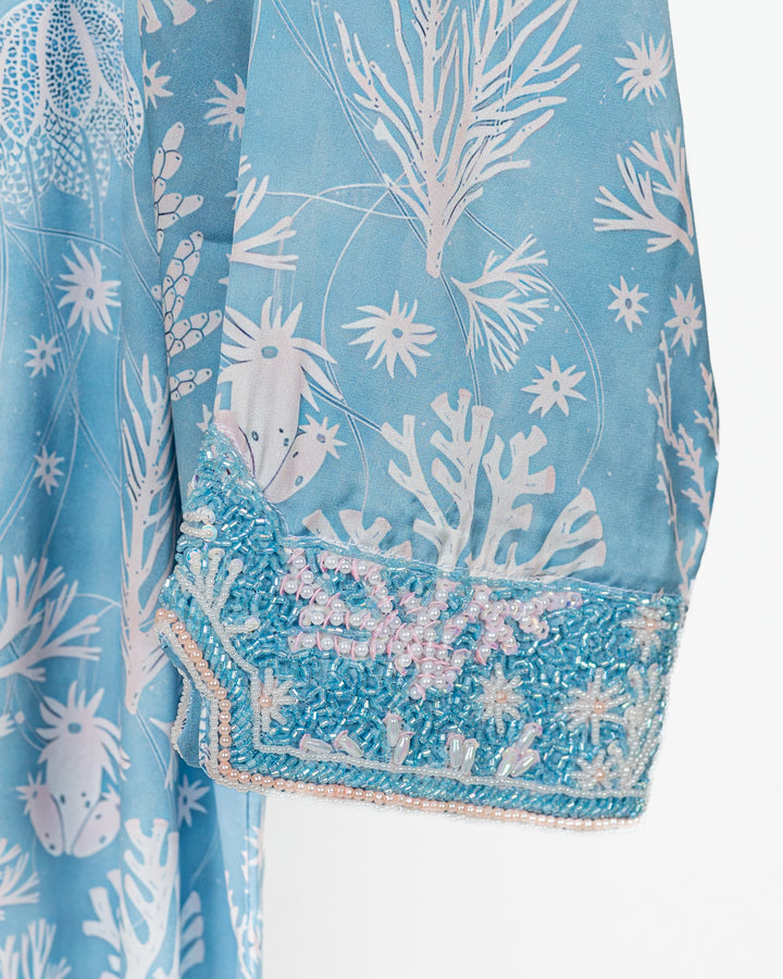 Turquoise Coral Mukhwar