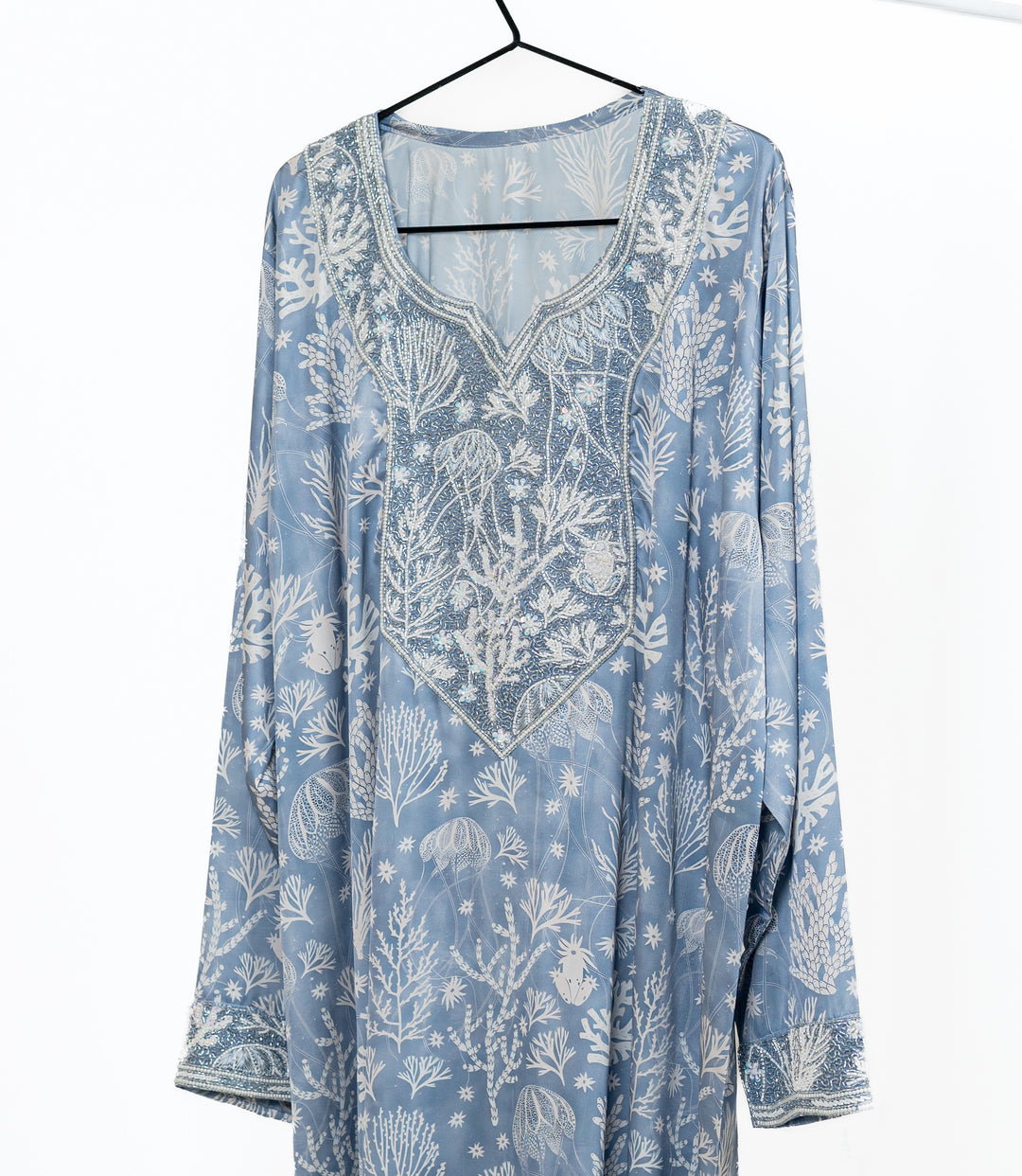 Misty Blue Coral Mukhwar