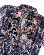 Blush Palm High Neck Mukhwar