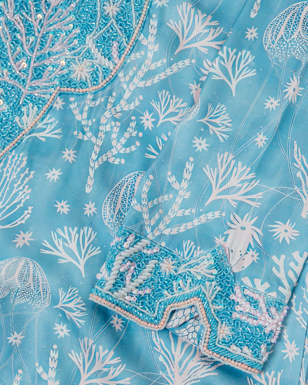 Turquoise Coral Mukhwar