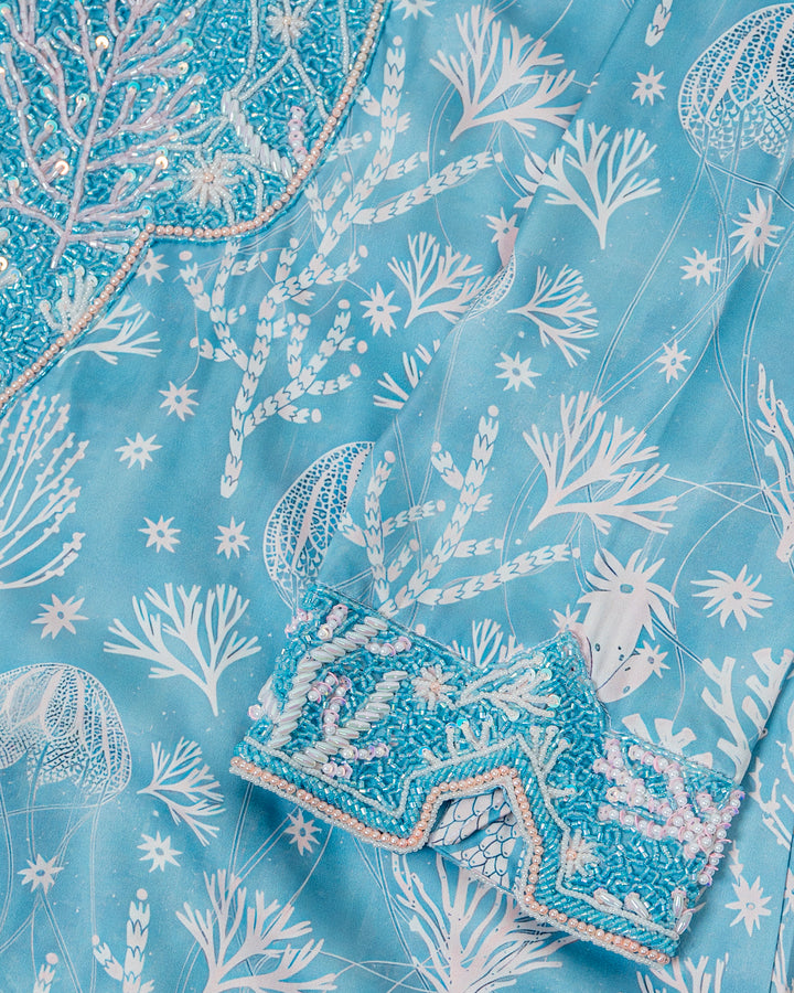 Turquoise Coral Mukhwar