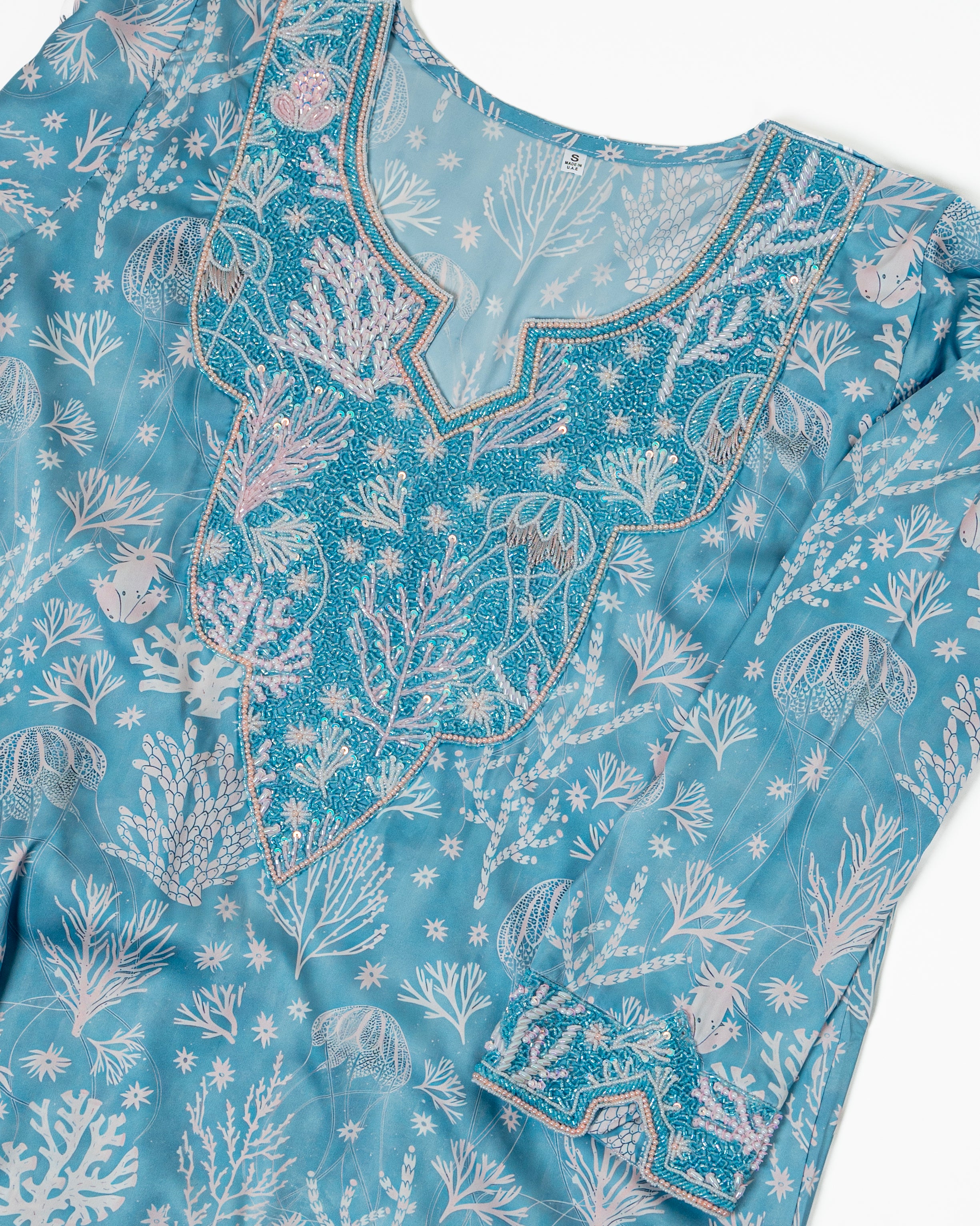 Turquoise Coral Mukhwar