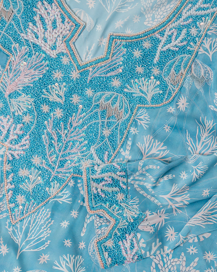 Turquoise Coral Mukhwar