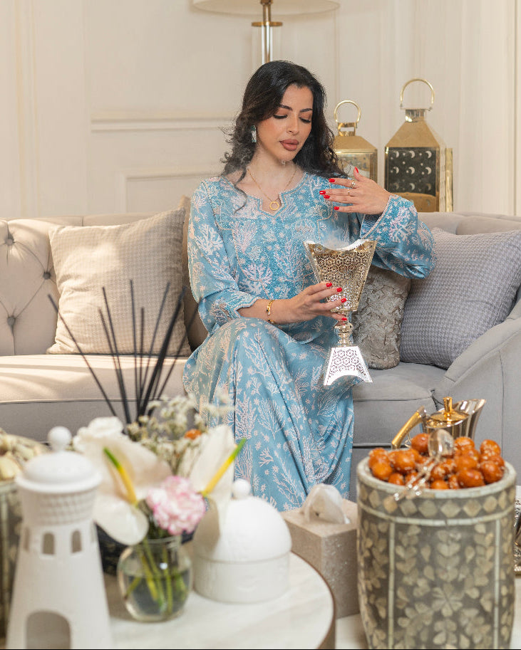 Turquoise Coral Mukhwar