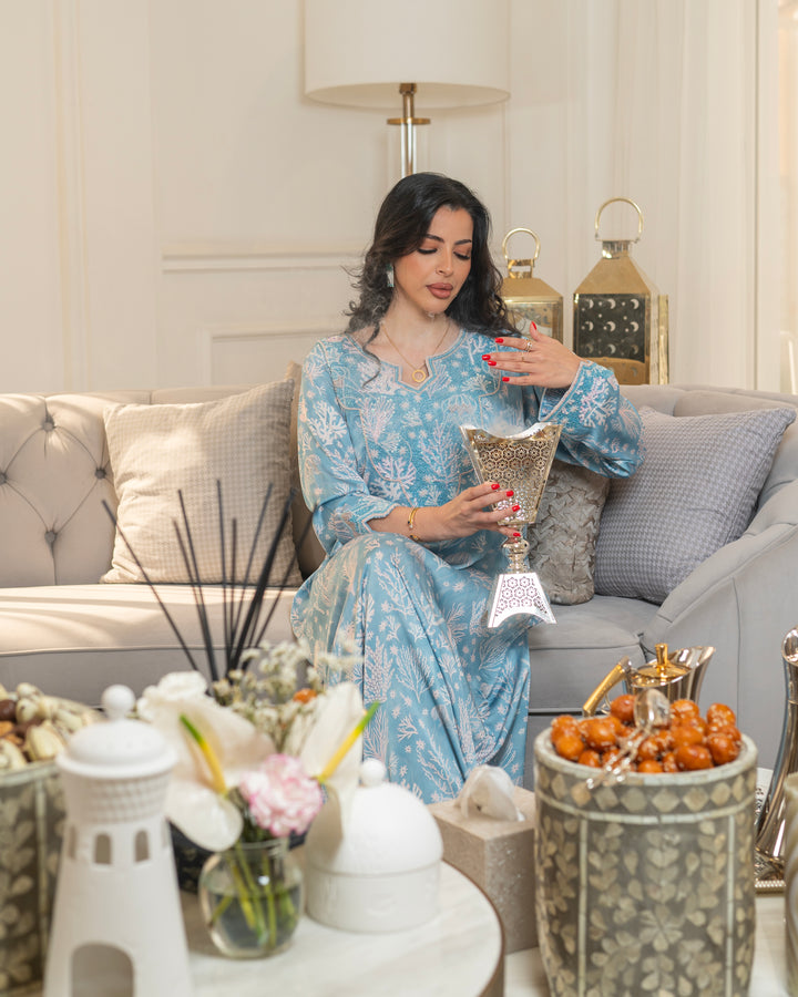 Turquoise Coral Mukhwar