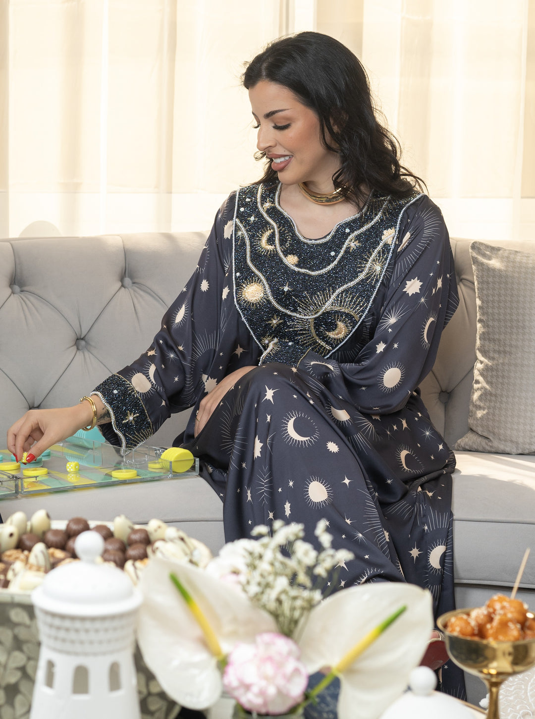 Midnight Blue Galaxy Mukhwar