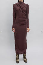 Dark Purple Chiffon Maxi Dress