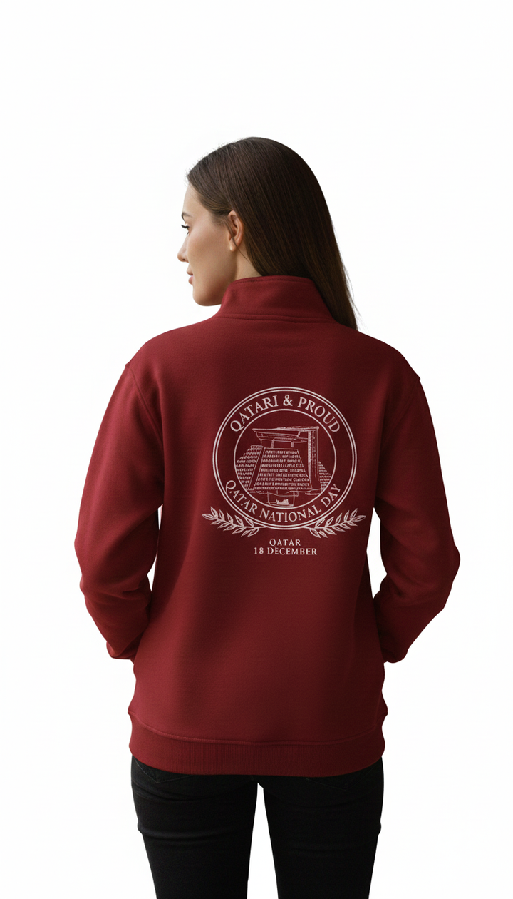 QND Maroon Zipper Tops