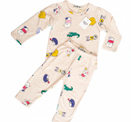 Be Cosy Kid's PJ Set with Zoo Print