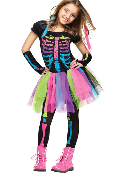 Girls Funky Punky Bones costume