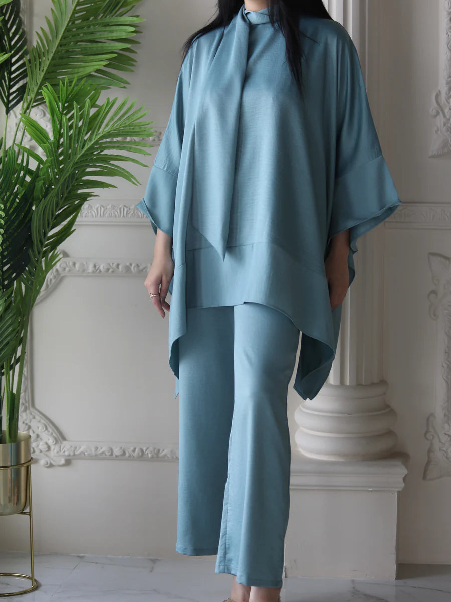 Becosy X Al Mayasa Turquoise Suit