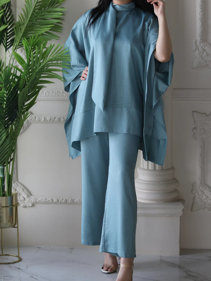 Becosy X Al Mayasa Turquoise Suit