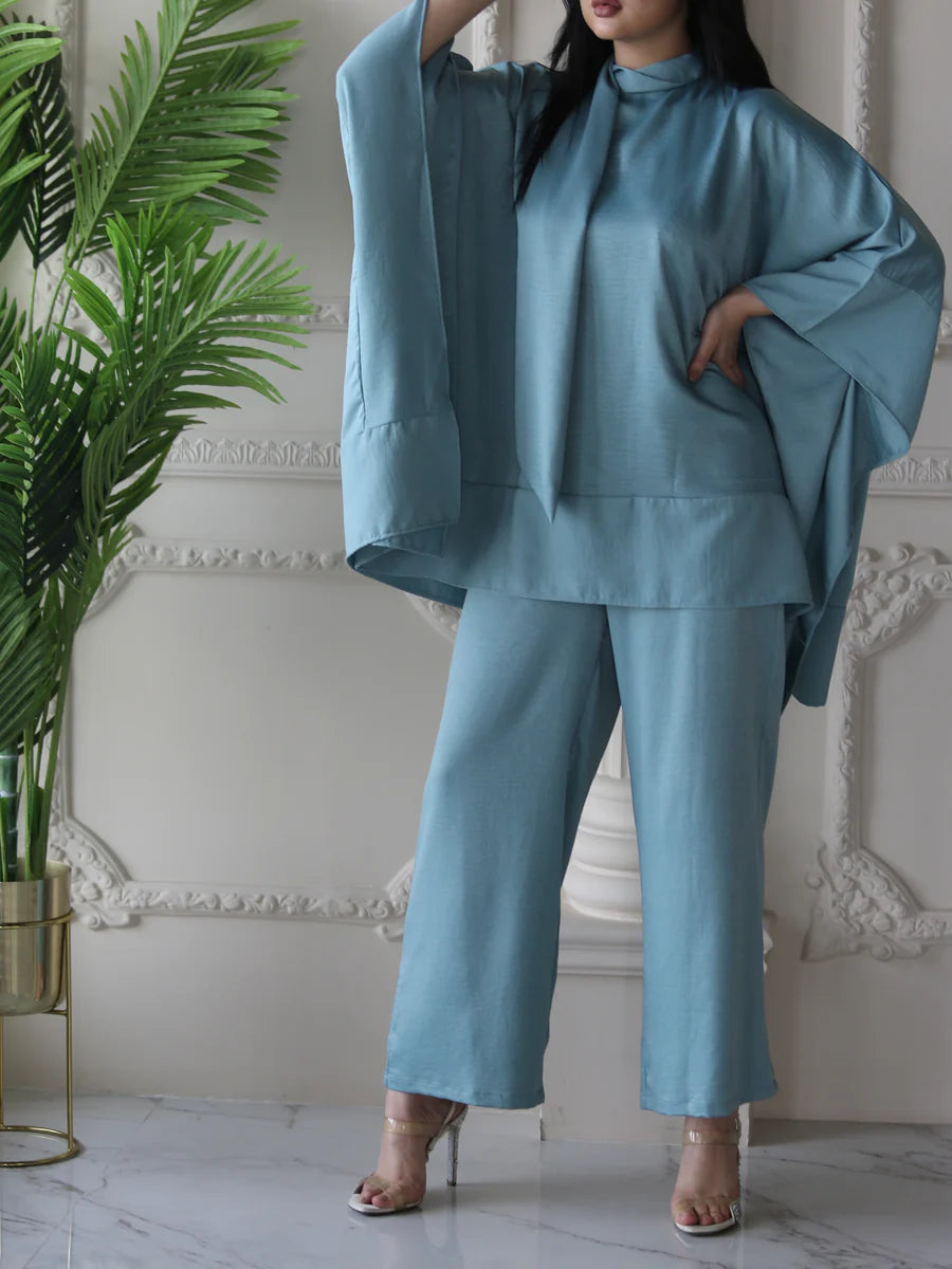 Becosy X Al Mayasa Turquoise Suit