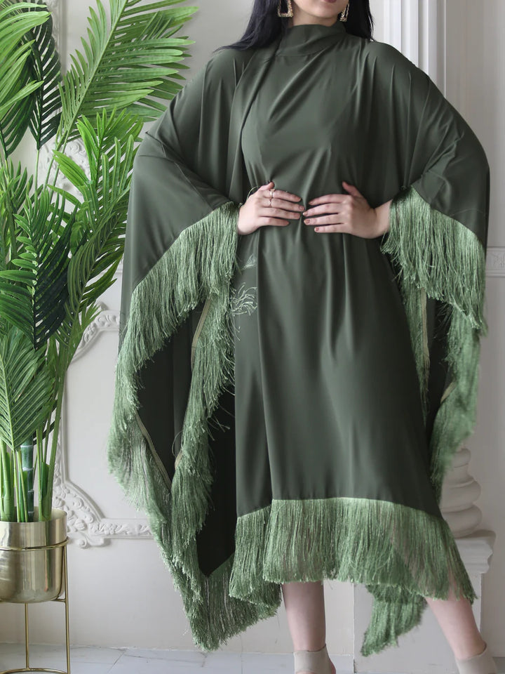 Becosy X Al Mayasa Dark Green Caftan